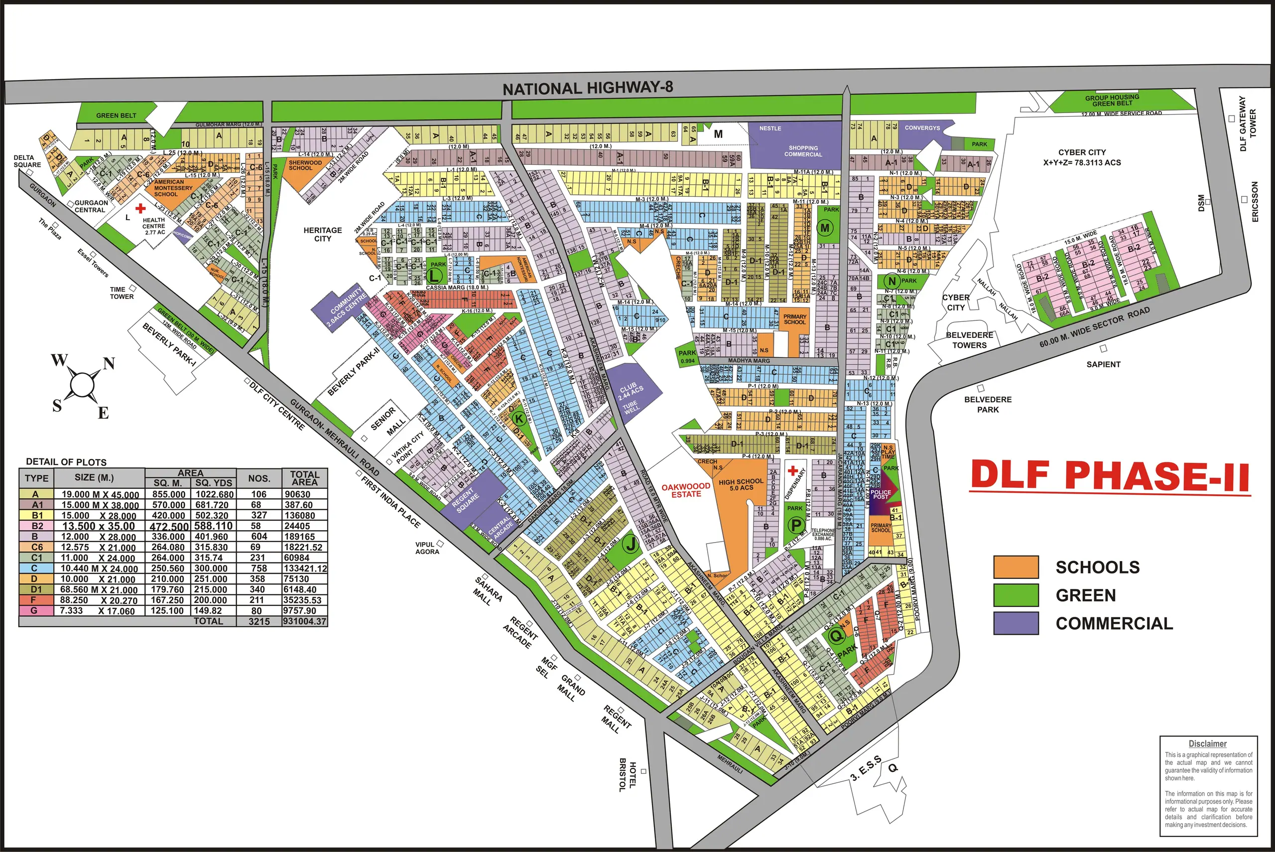 DLF Phase 2 plot map