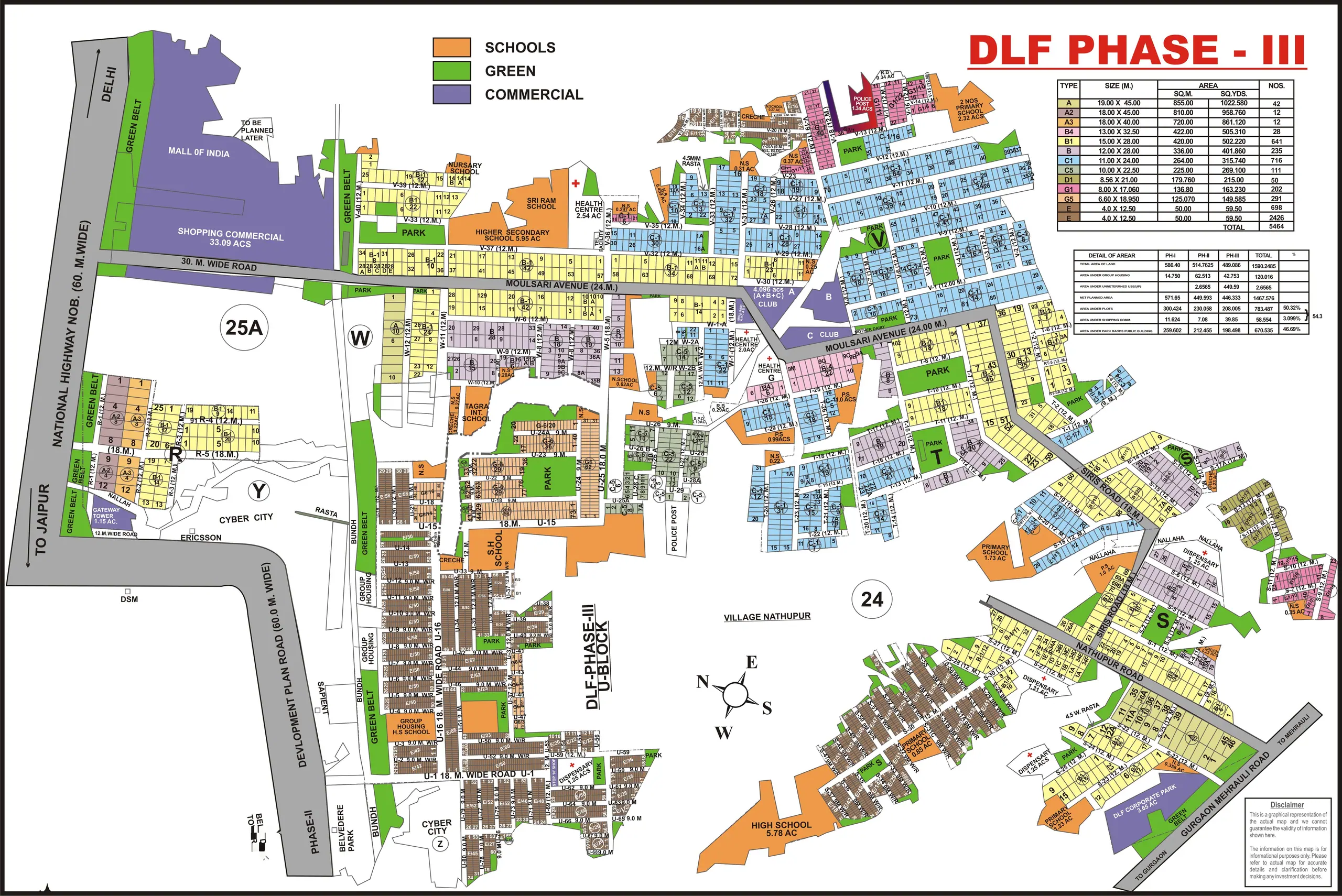 DLF Phase 3 plot map