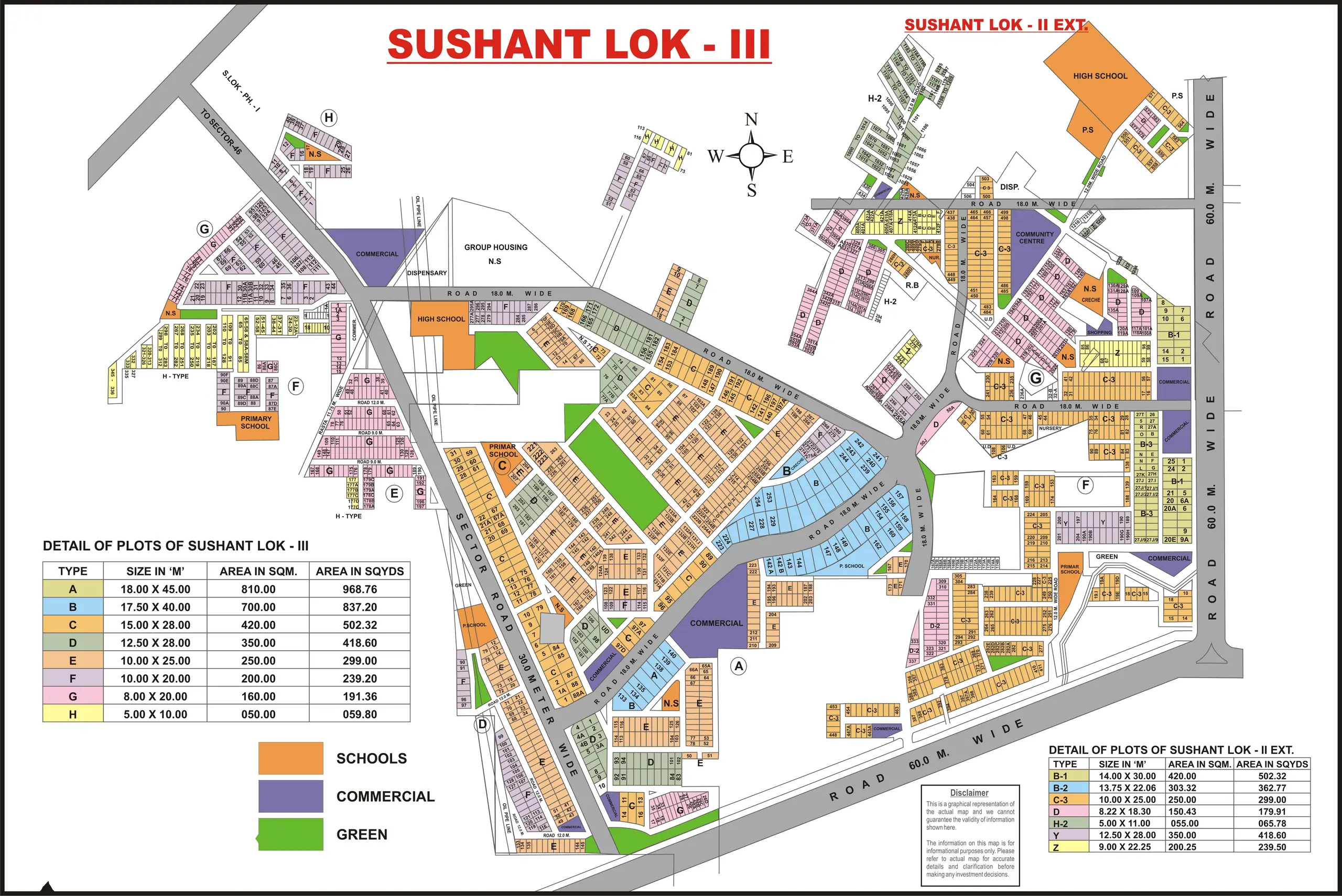 Sushant Lok 3 plot map