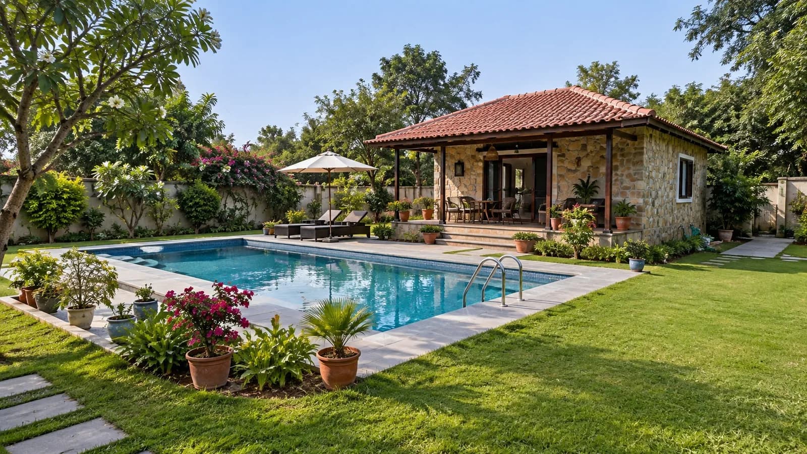 1,200 sq yd farmhouse at Anant Raj — illustrative photograph