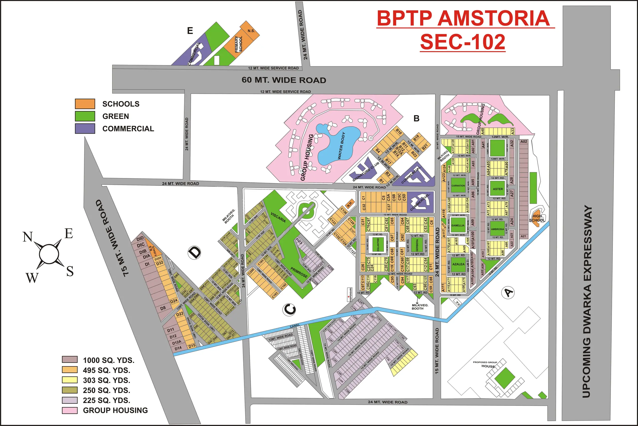 BPTP Amstoria plot map