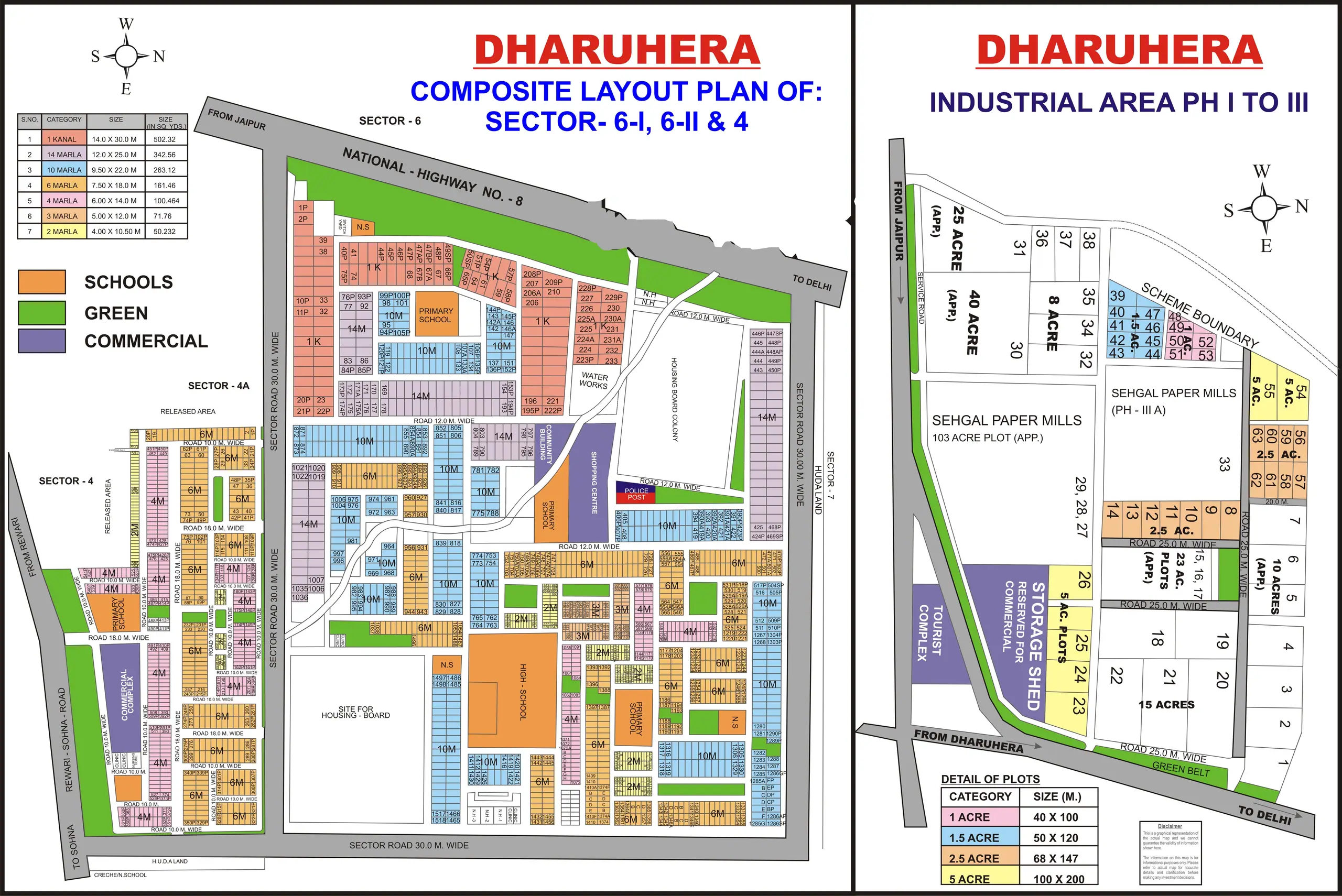 Dharuhera plot map, Gurugram
