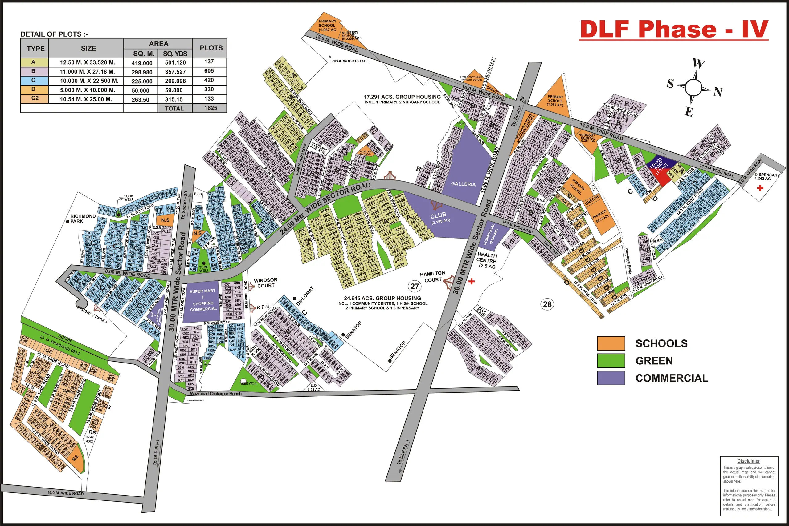 DLF Phase 4 plot map