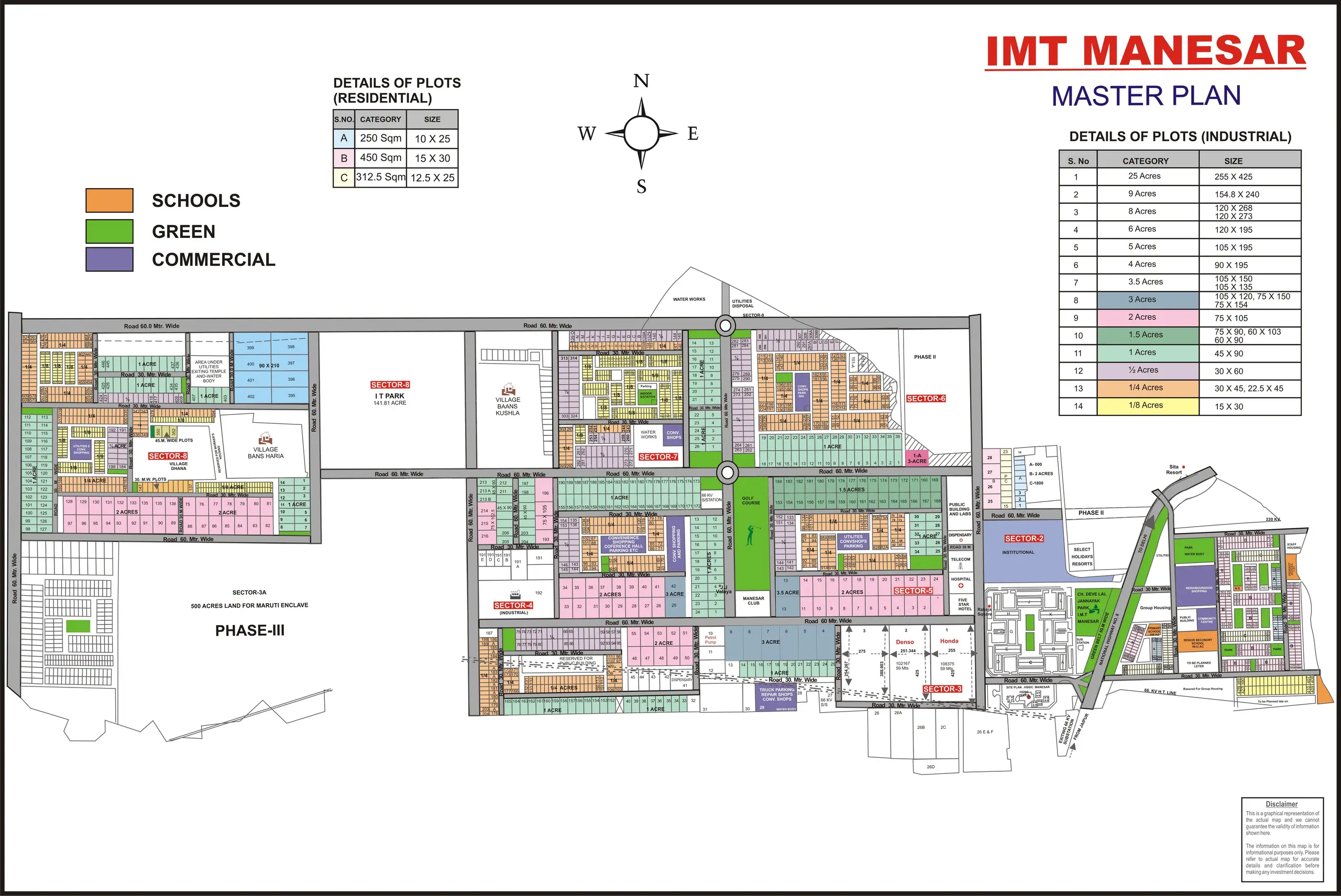 Manesar plot map, Gurugram