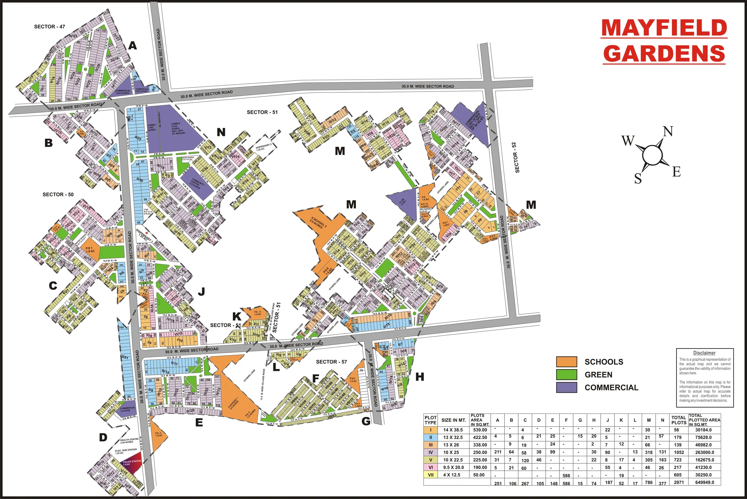 Mayfield Garden plot map