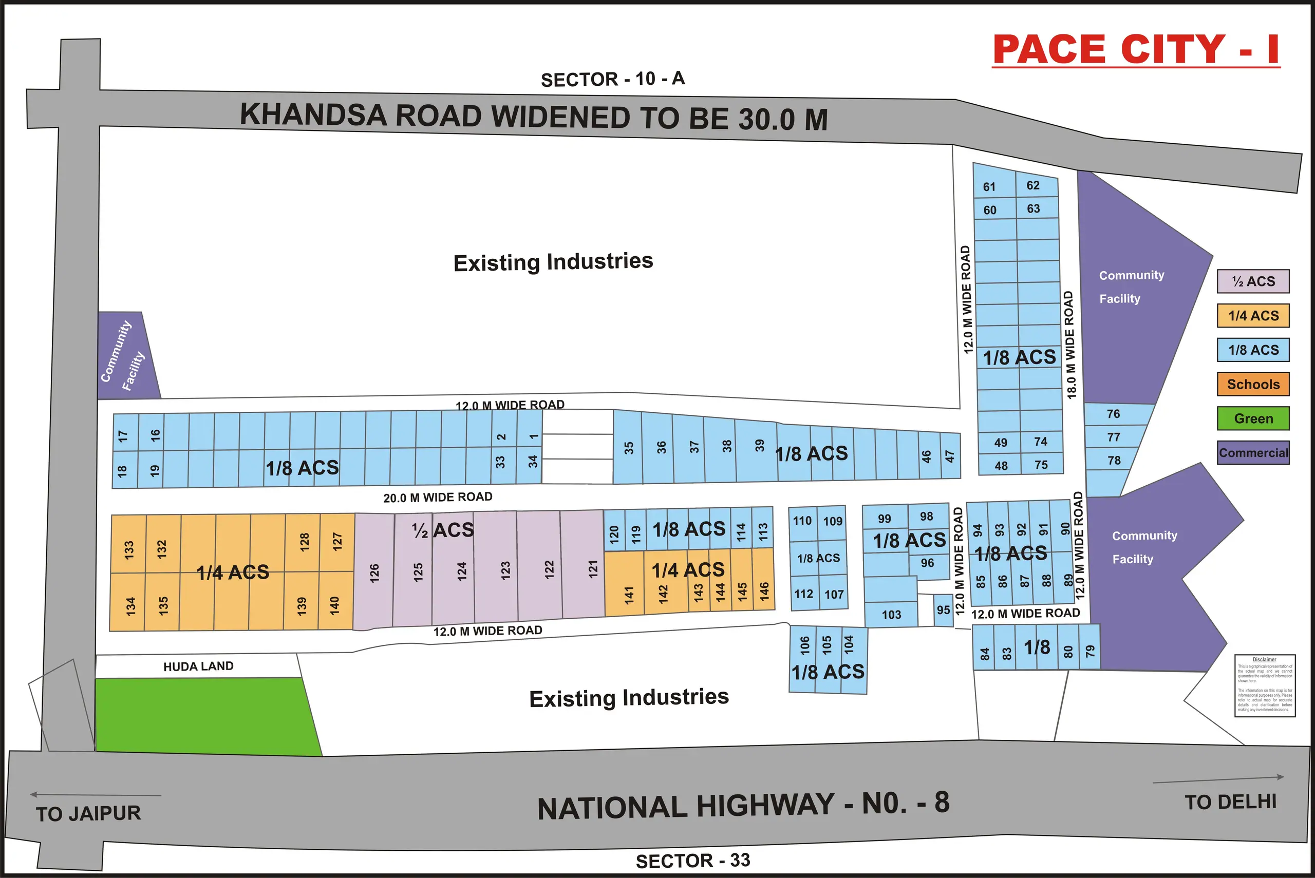 Pace City 1 plot map