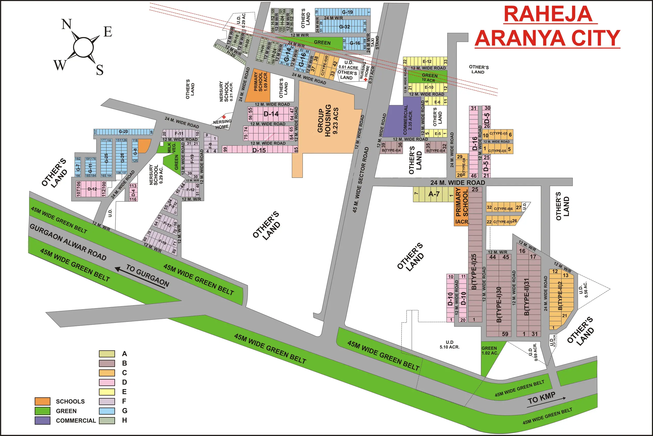 Raheja plot map