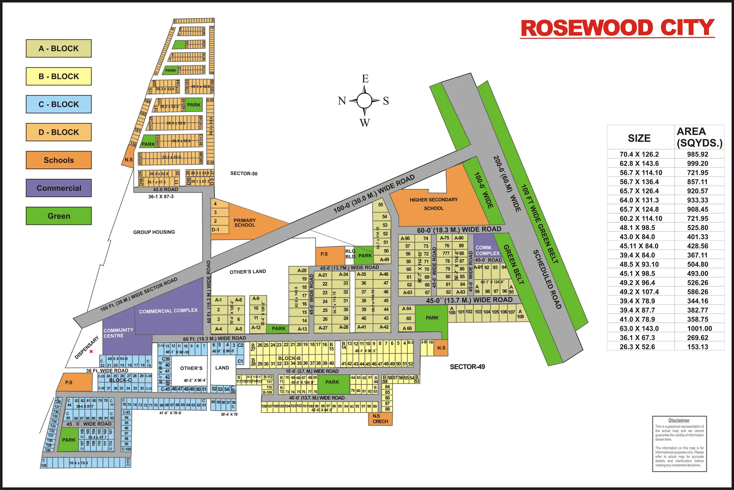 Rosewood City plot map, Gurugram