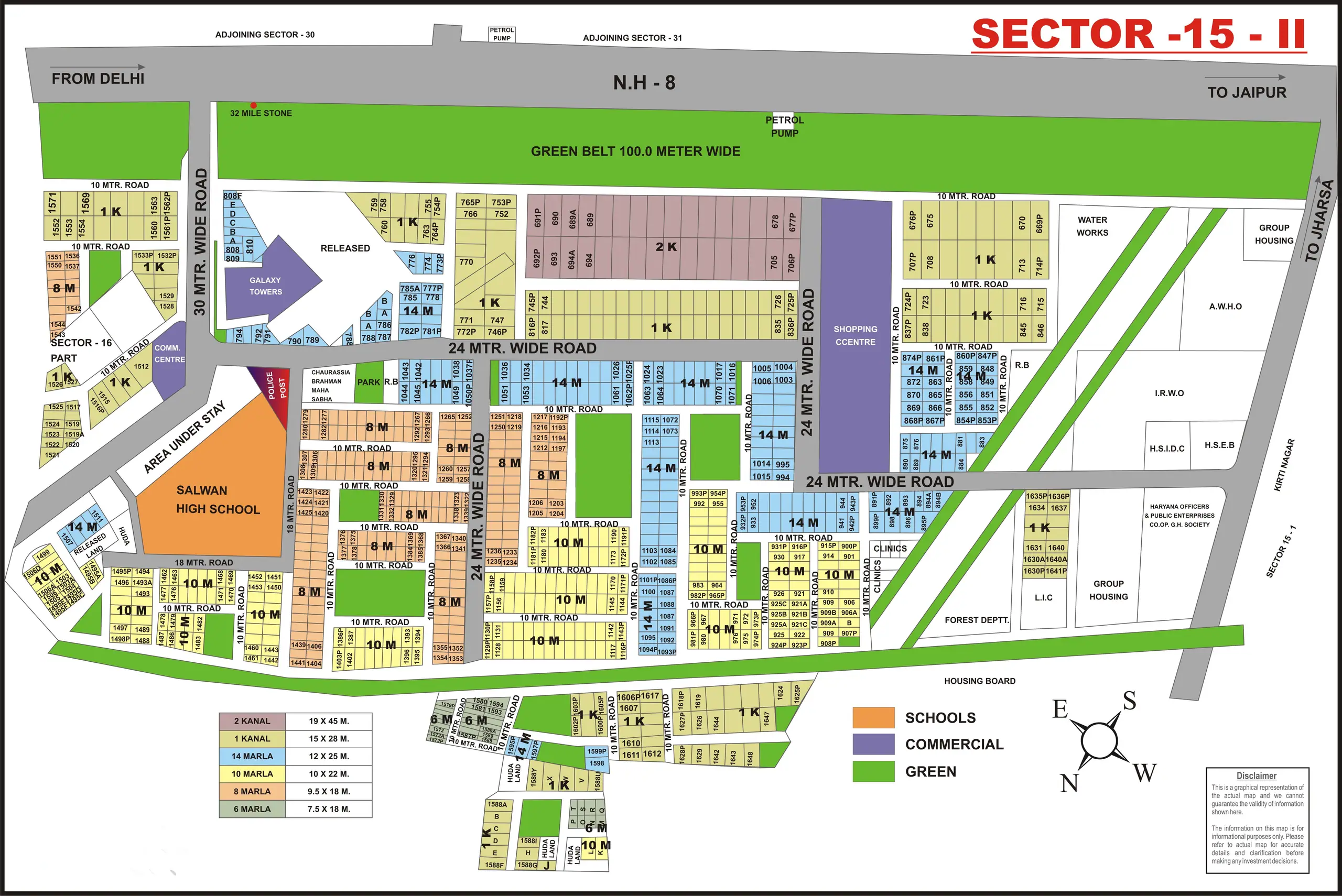 Sector 15 Part 2 plot map