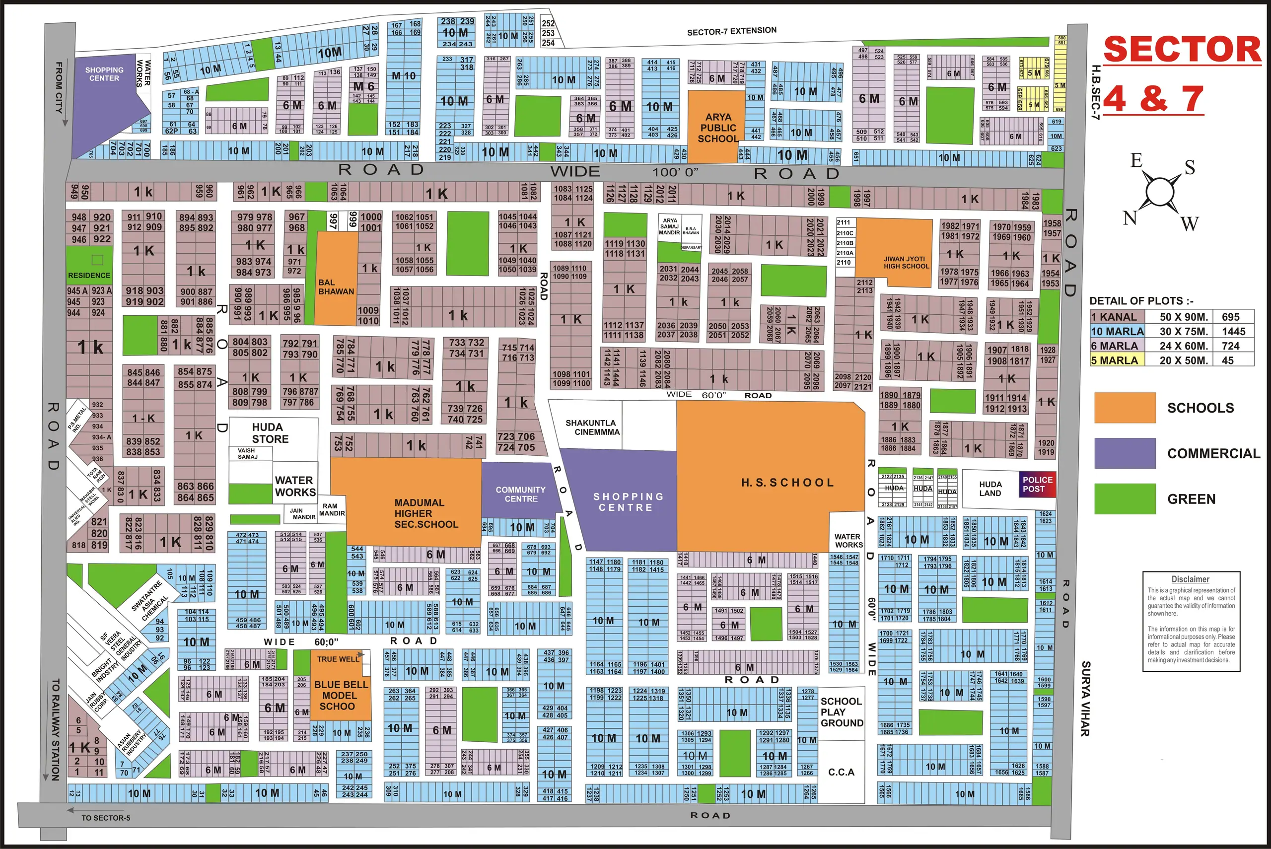 Sector 4 plot map