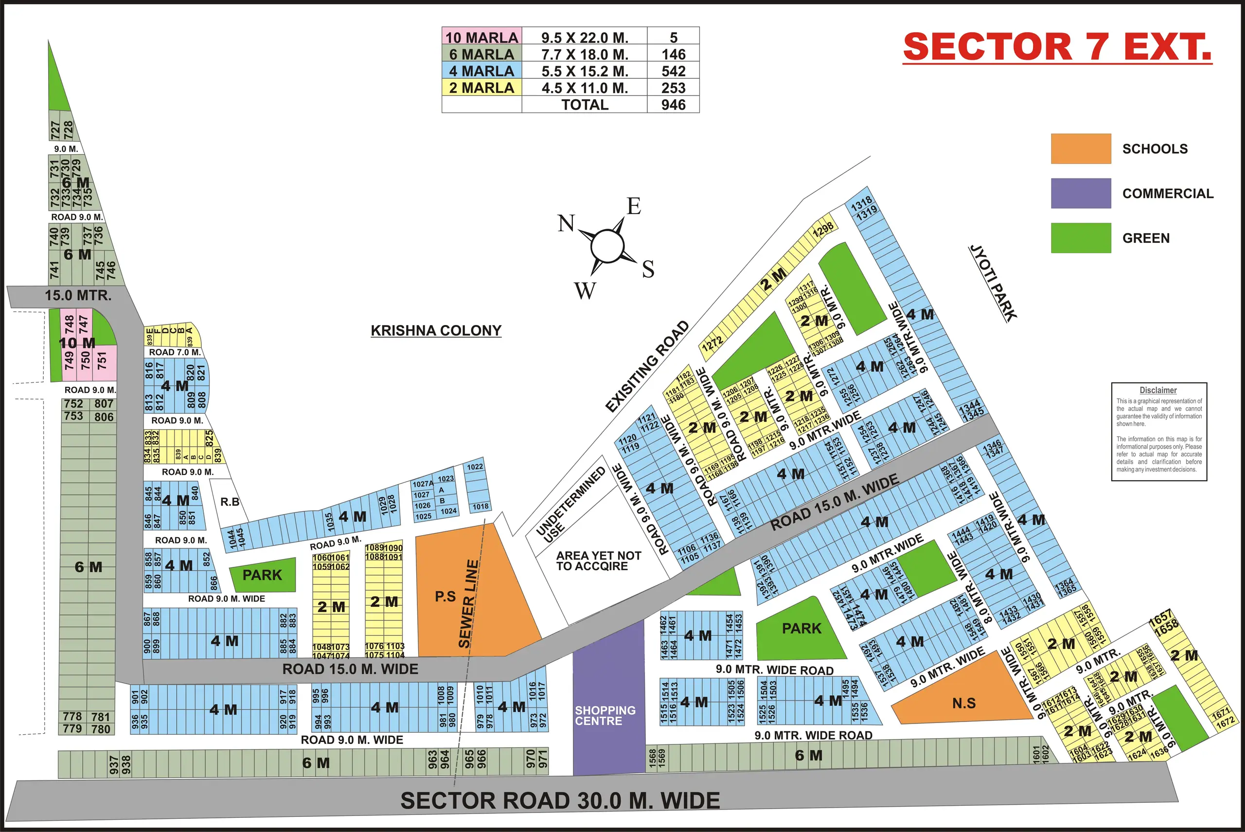 Sector 7 Extension plot map