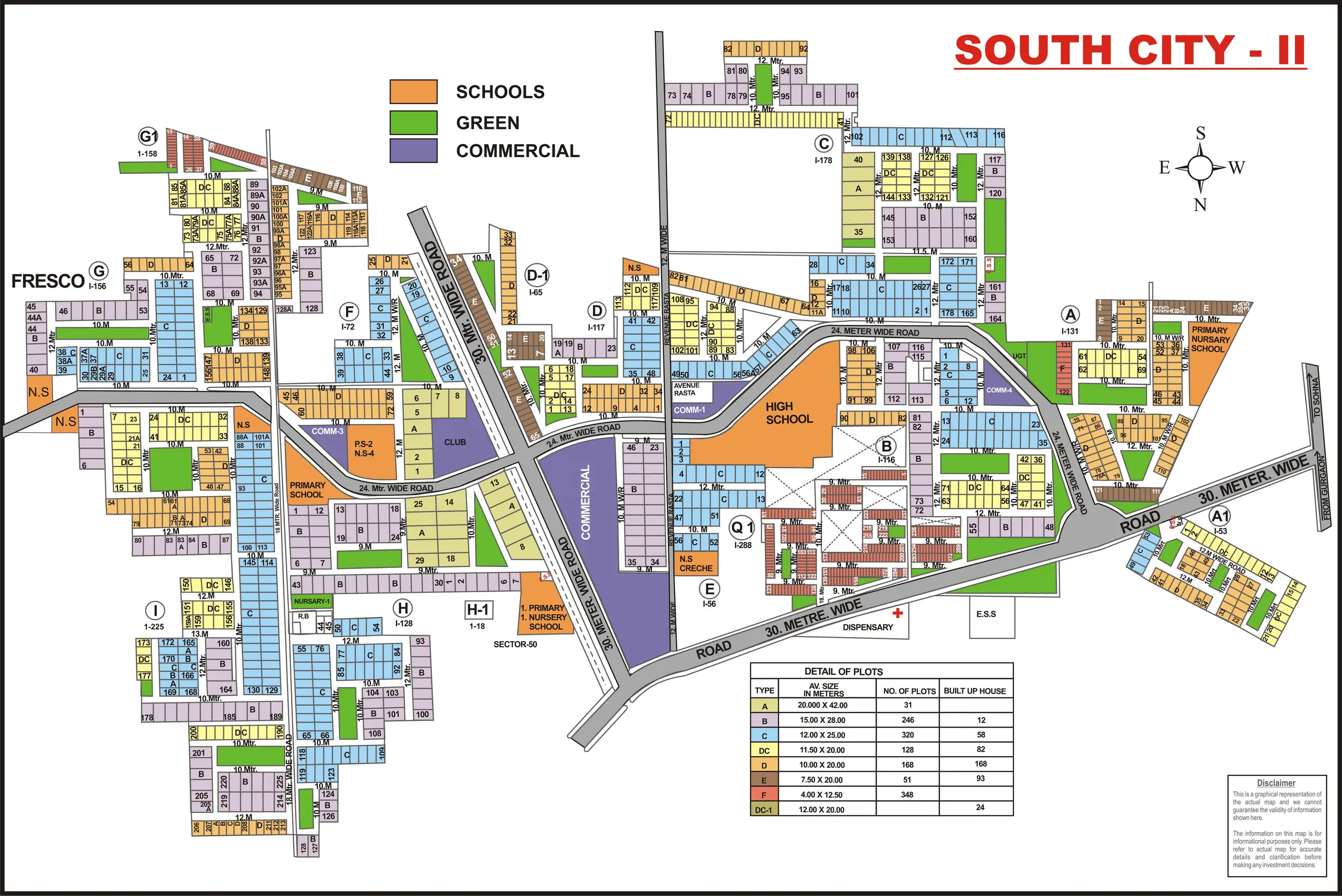 South City 2 plot map