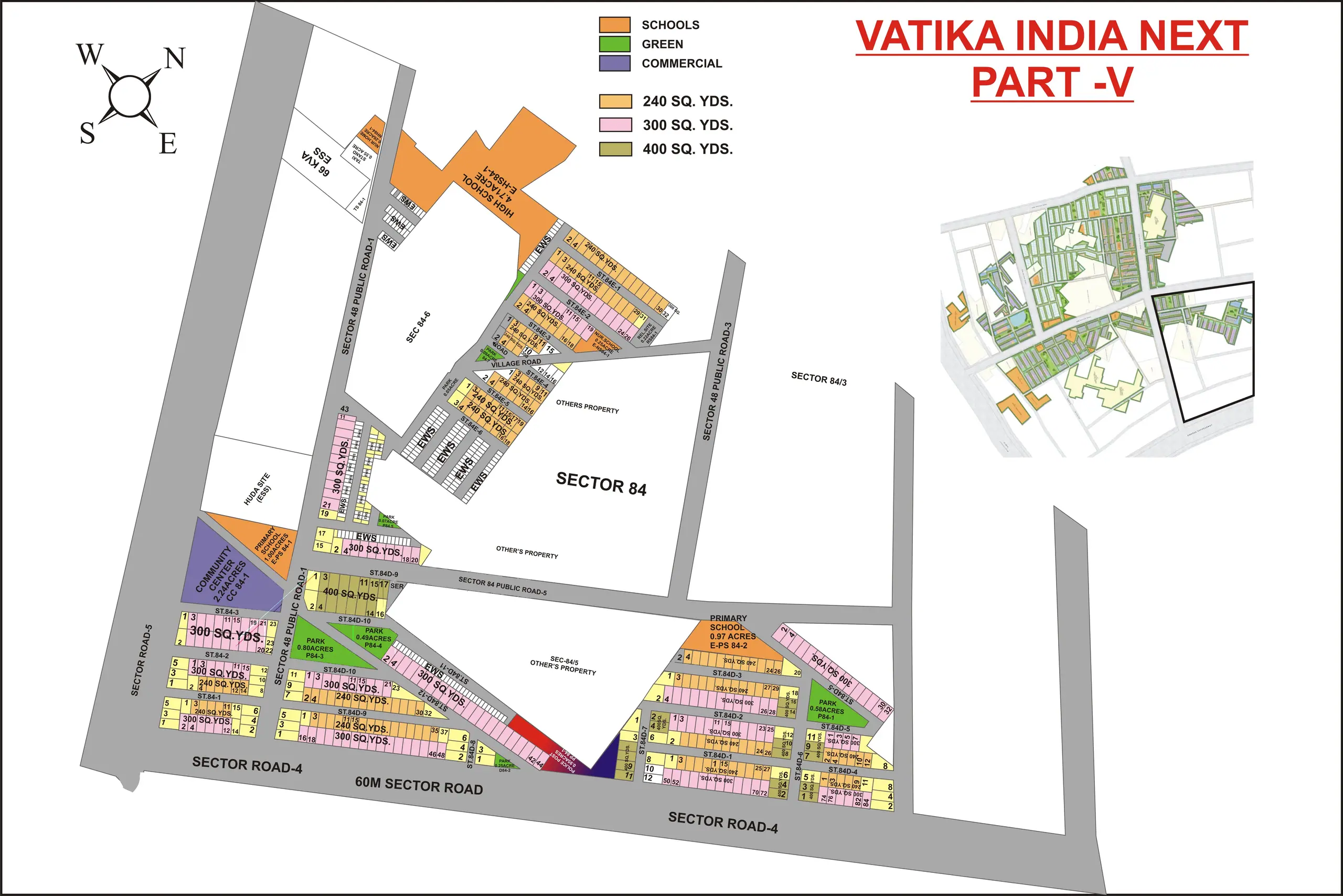 Vatika India Next 5 plot map, Gurugram