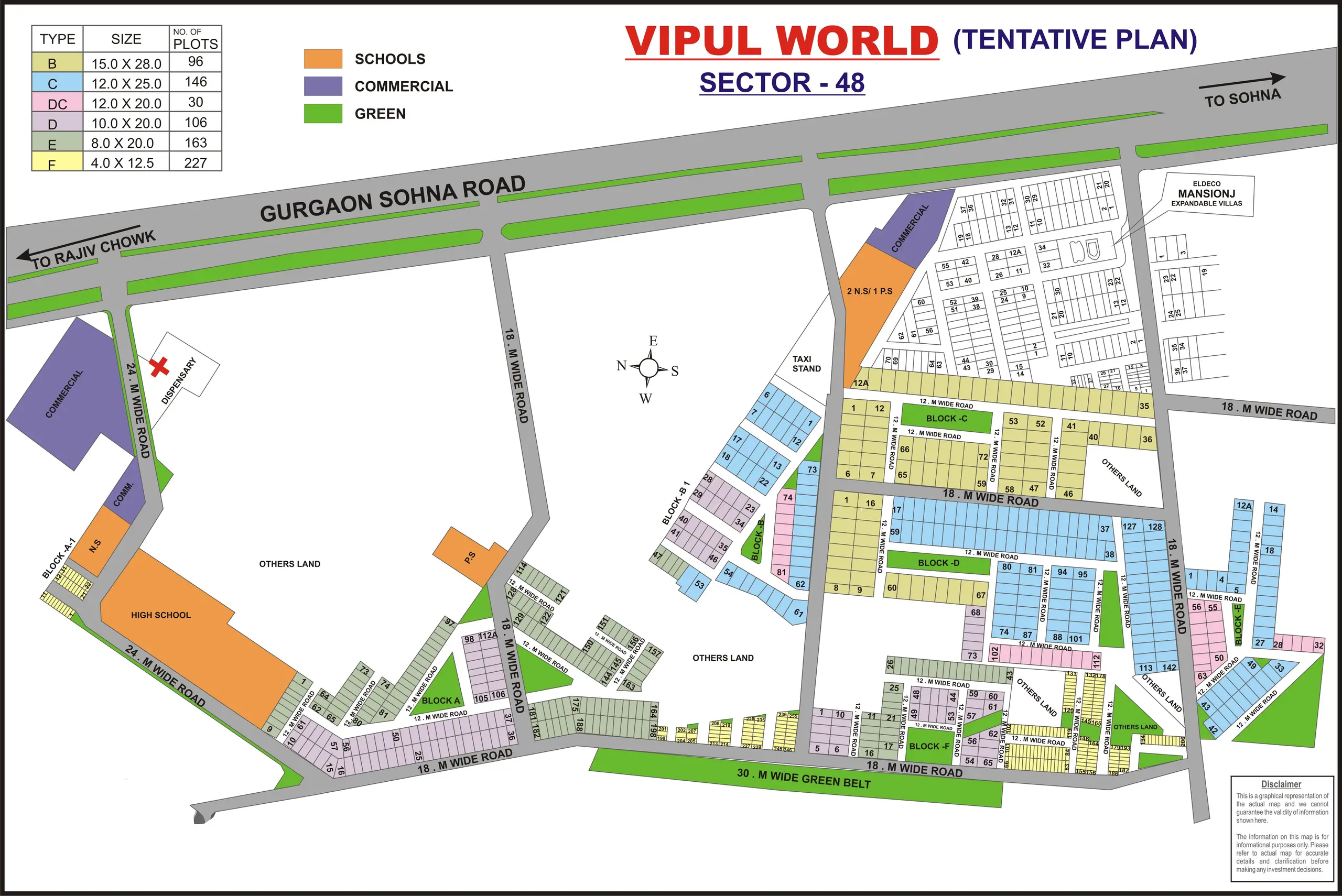 Vipul World plot map
